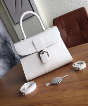 델보 브리앙 박스 GM 백 화이트